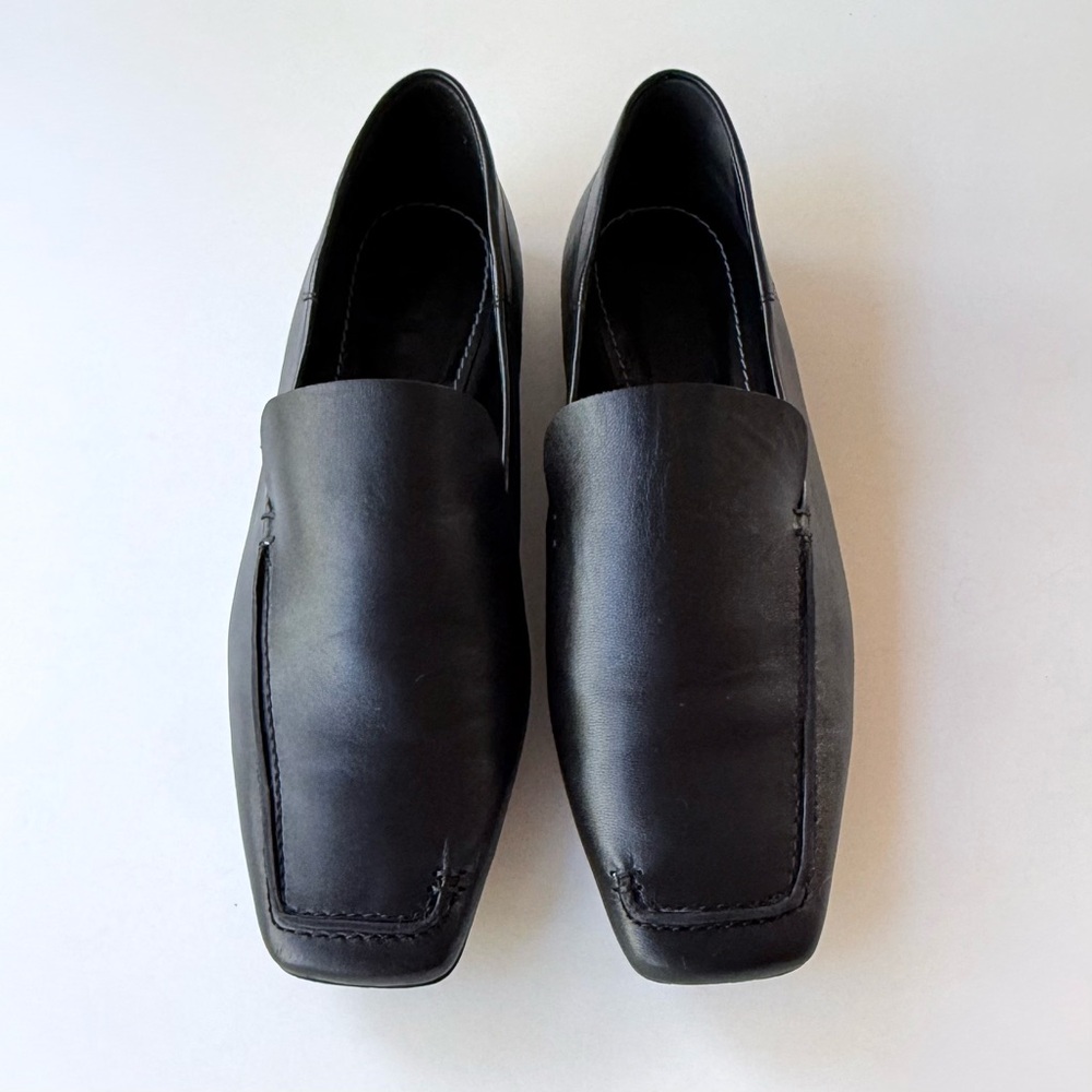 STAUD Becks Leather Loafers in Black 37.5 - Picture 2 of 16